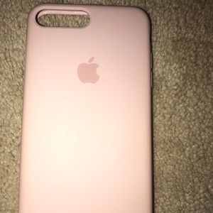 Pink Sand IPhone 7 Plus silicone case (Used)
